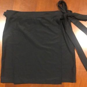 Summersalt wrap cover up skirt flat front